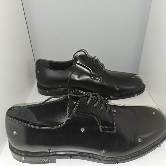 Valentino Garavani Derby Rockstud Mens Size 44 - Picture 3 of 8